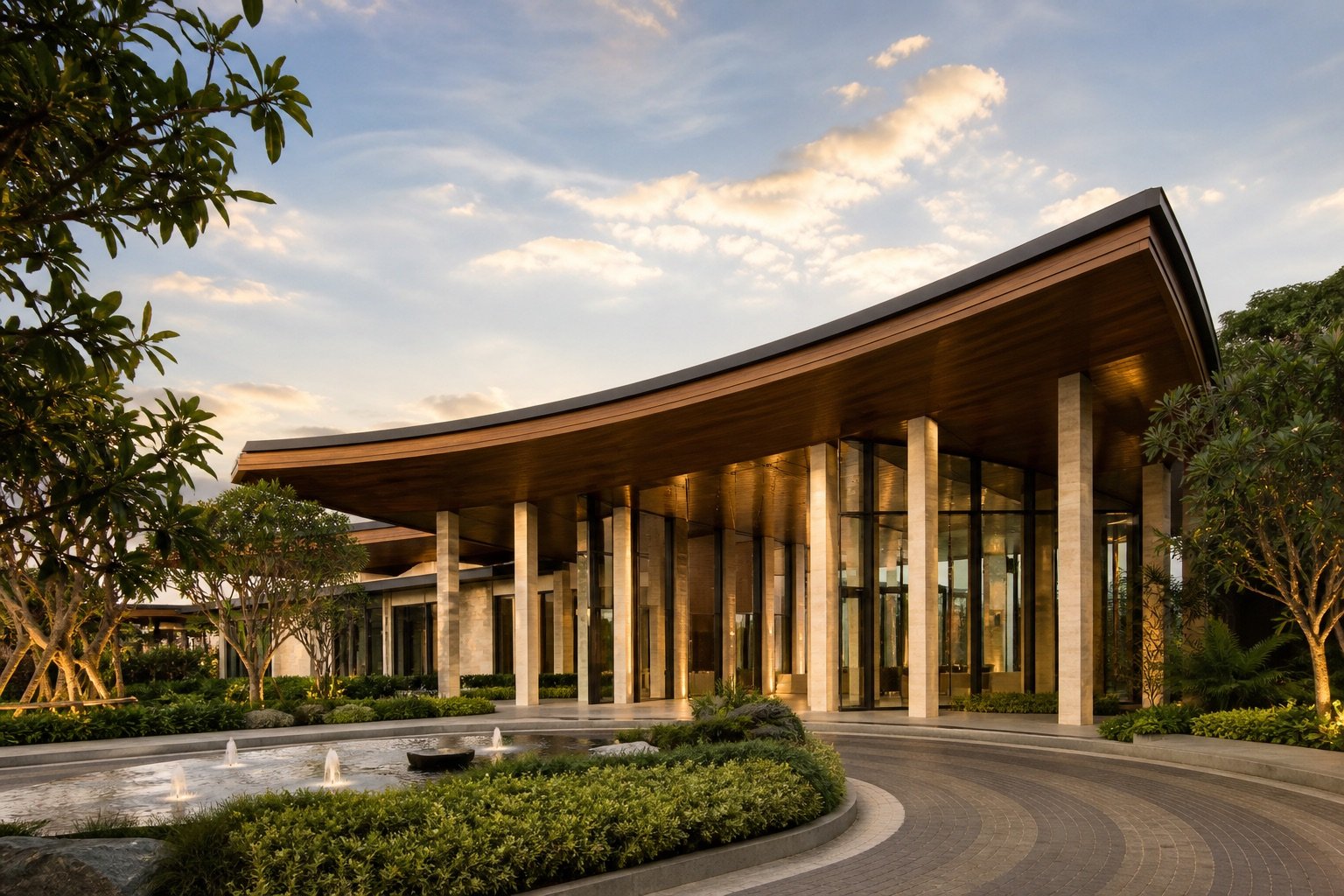 Contemporary memorial park architecture in Shah Alam
