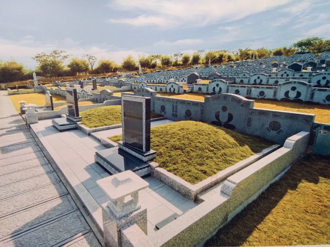 Landscaped burial grounds at Nirvana Melaka in Machap