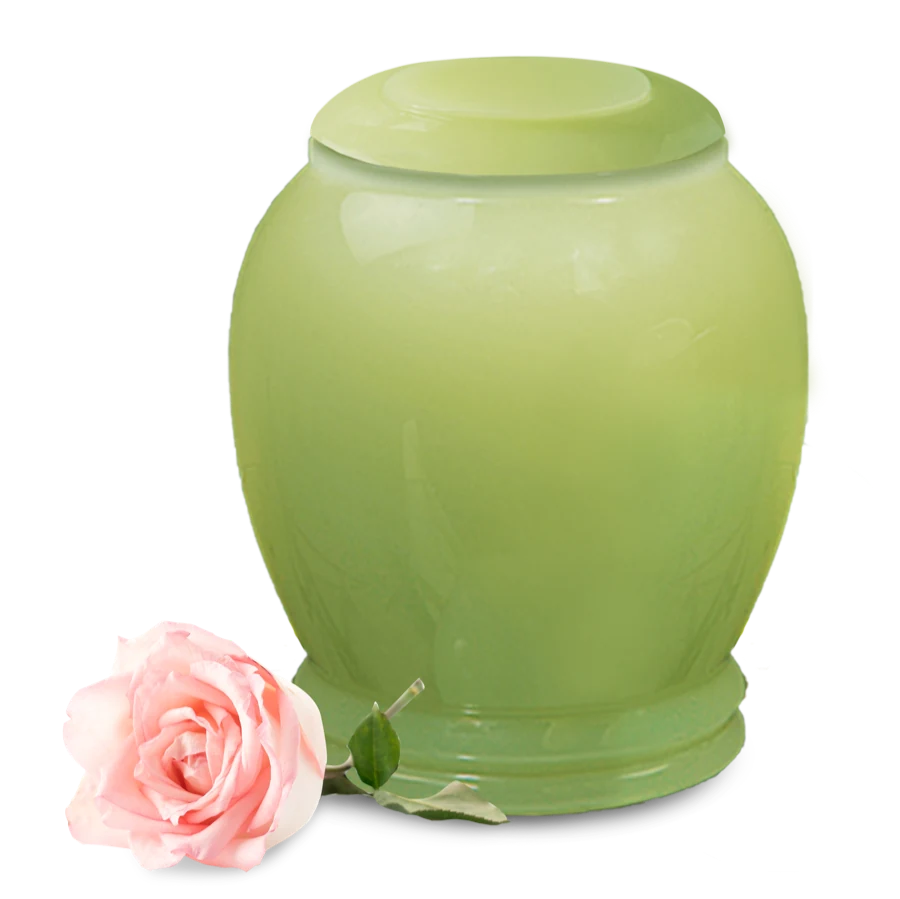 NV Elegant urn example with rose detail